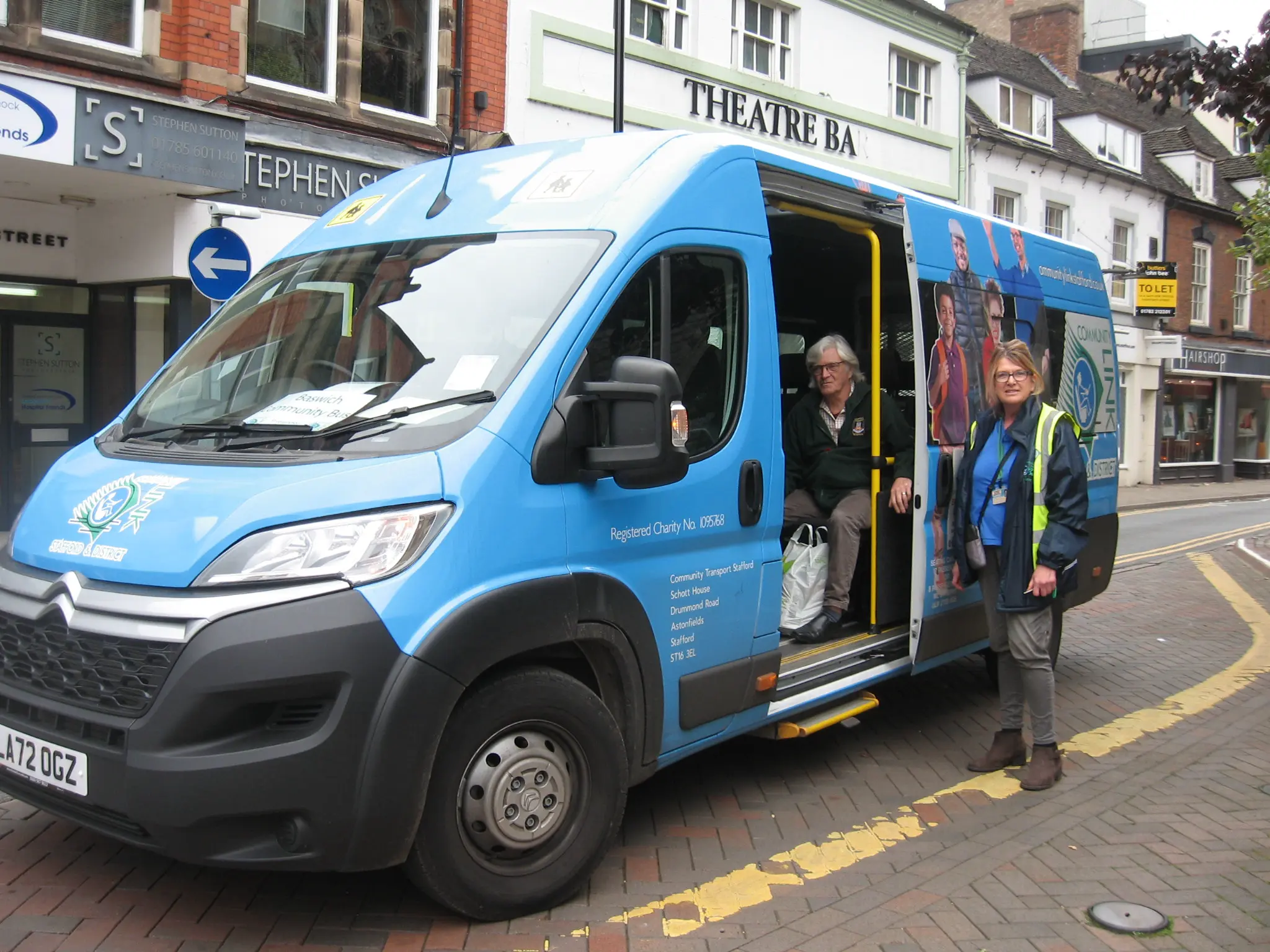 A Community Link accessible minibus in Stafford