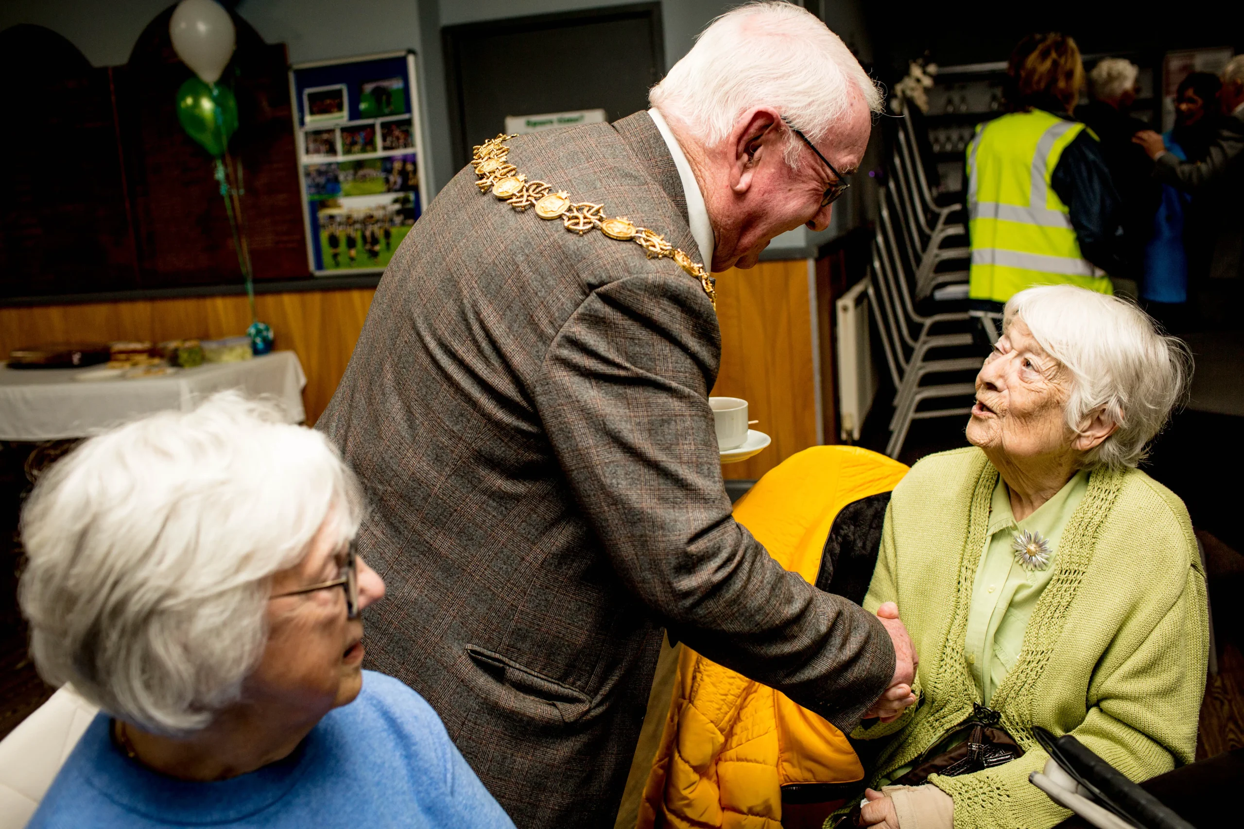 Community Link passengers at a local event