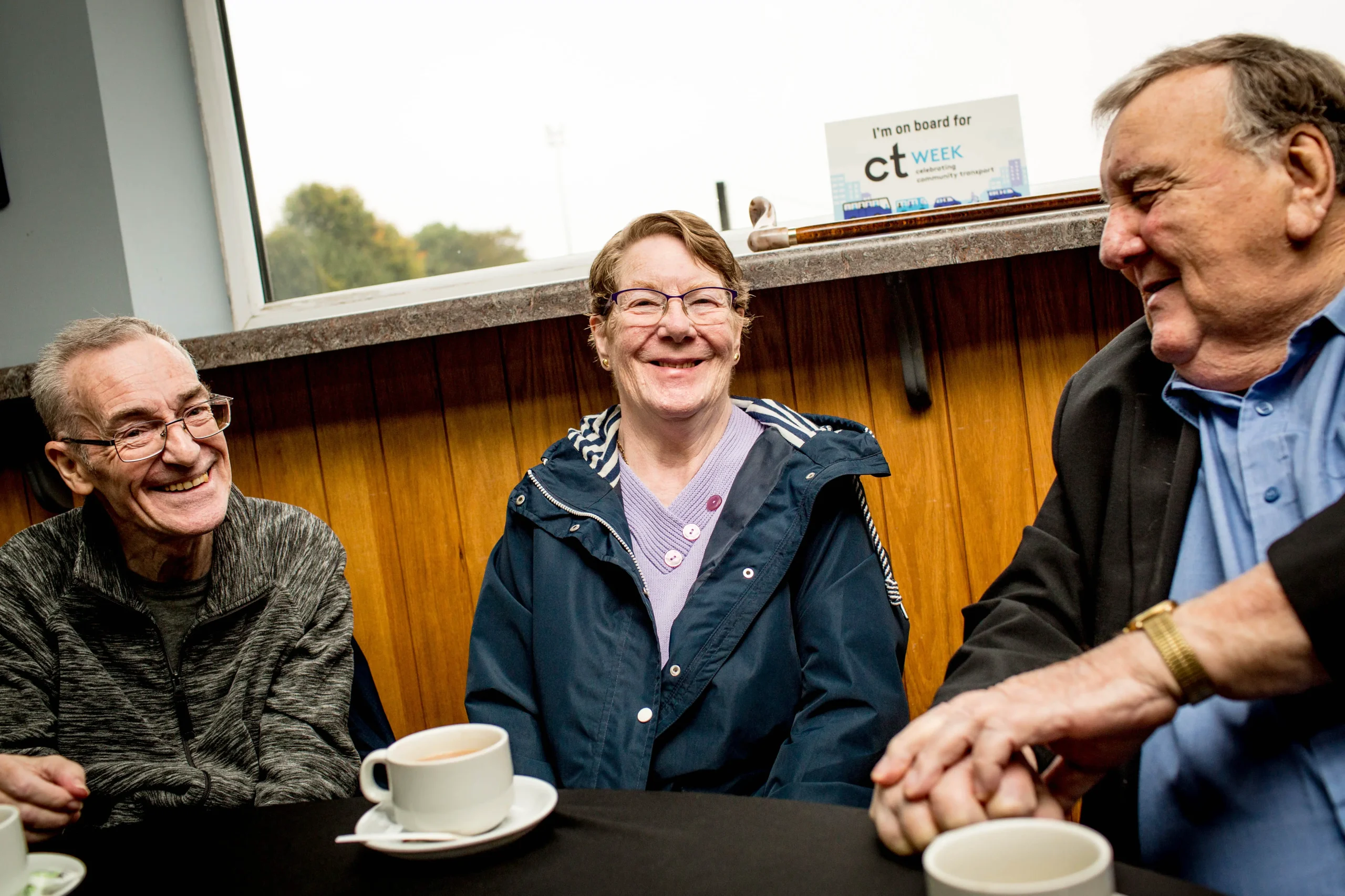 Community Link passengers meeting together